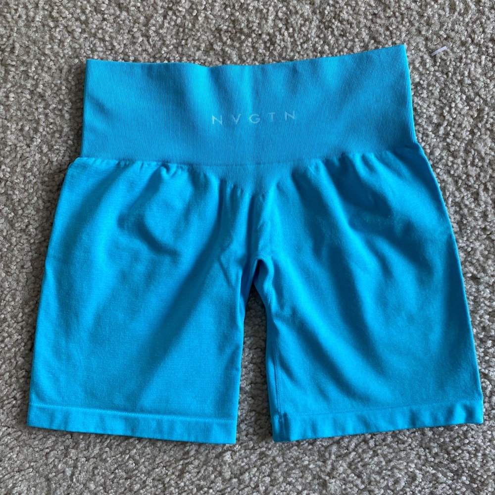 NVGTN teal blue biker shorts!
